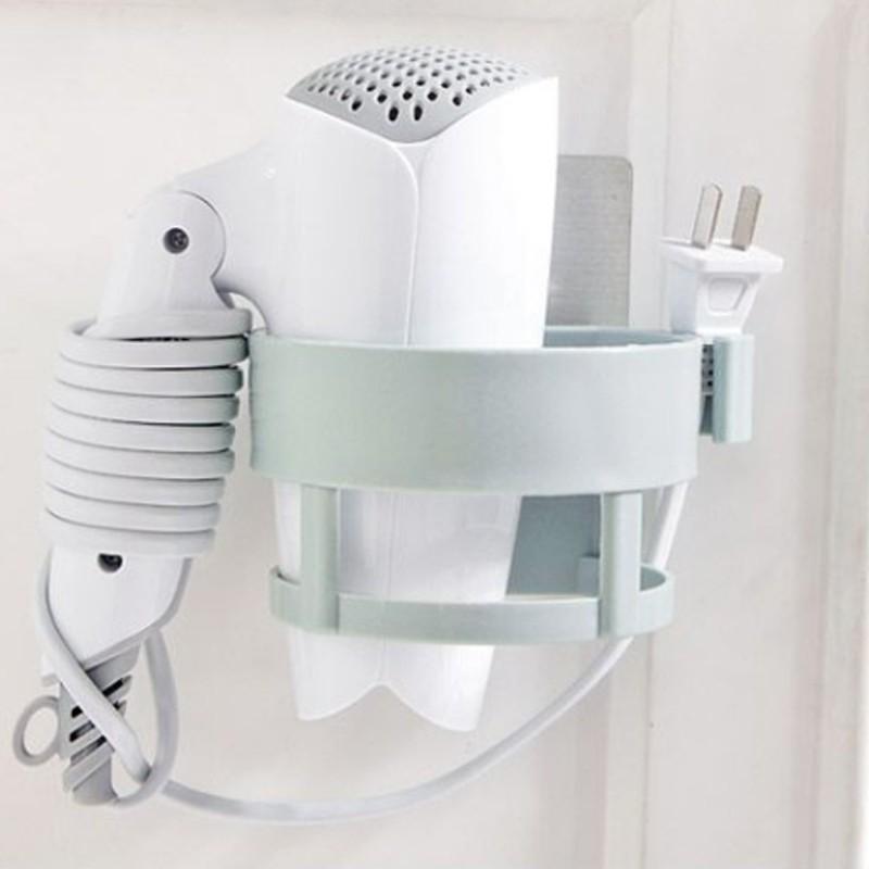 【台灣現貨🔥發票】無痕吹風機架 無痕免打孔 台灣現貨 吹風機收納架 美容器具置物架掛架 多功能吹風機-細節圖2