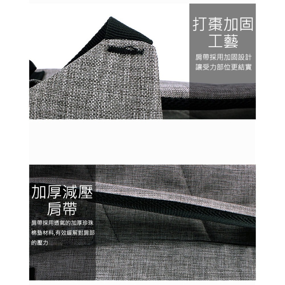 【質感磨砂 韓系素色】後背包 電腦包 多層收納 14吋筆電包 旅行包 男女 雙肩包-細節圖3