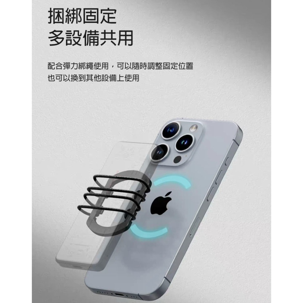 iPhone MagSafe引磁片 磁吸補丁 磁力貼片 N52強磁 行動電源硬碟通用 綁繩固定 磁吸改裝配件-細節圖5