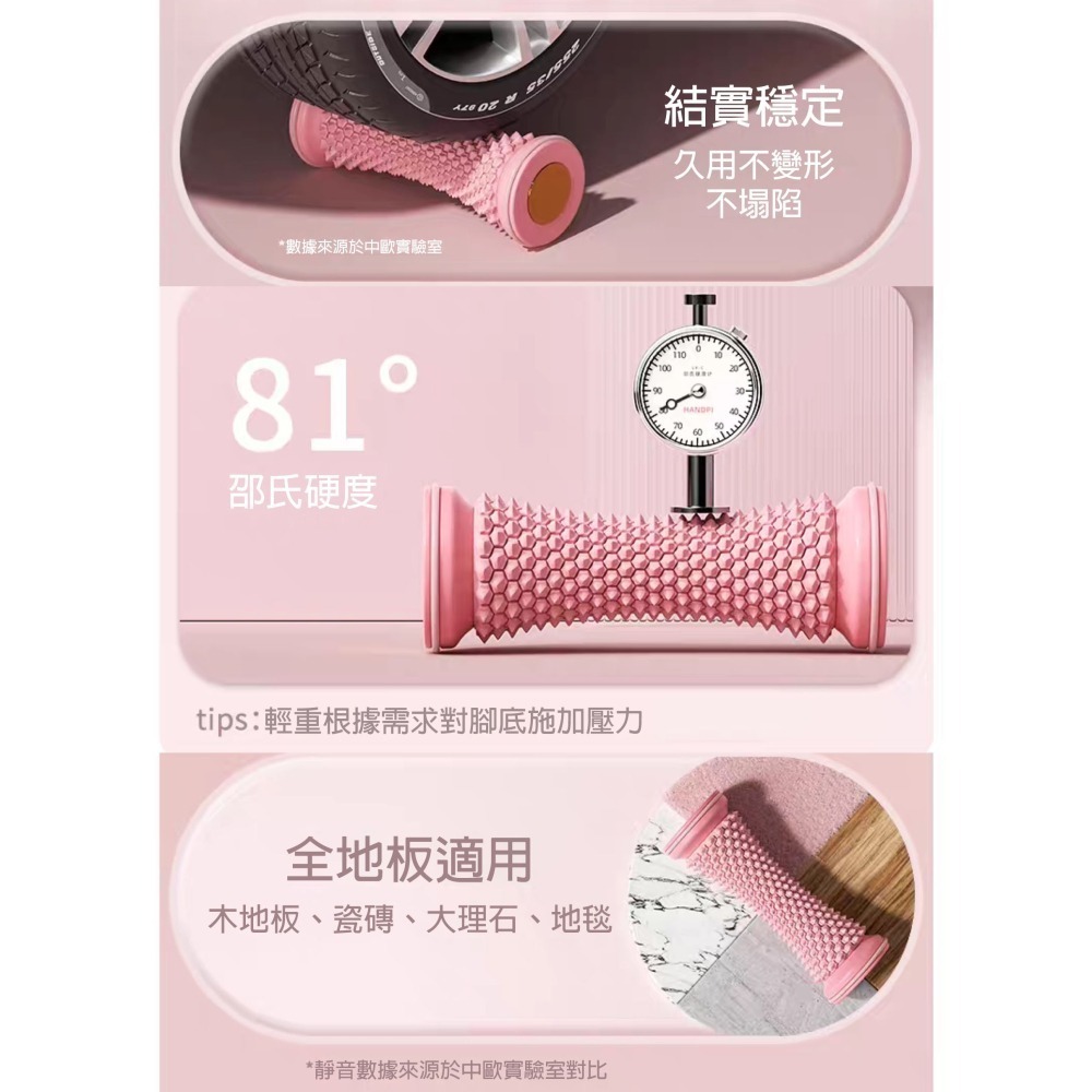 腳底按摩滾輪 筋膜按摩球 足弓矯正器 防滑靜音 可水洗 足底筋膜炎放鬆神器 小腿按摩 健身瑜珈舒壓小工具-細節圖3
