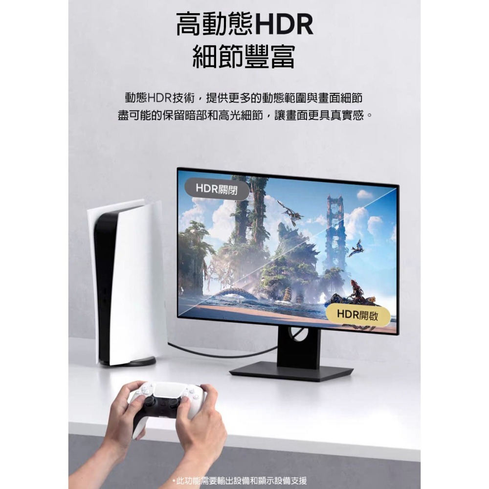 8K HDMI 2.1 螢幕線 4K 240Hz 極細軟線 48Gbps 電競 PS5 電視線 Xbox 影音傳輸線-細節圖7