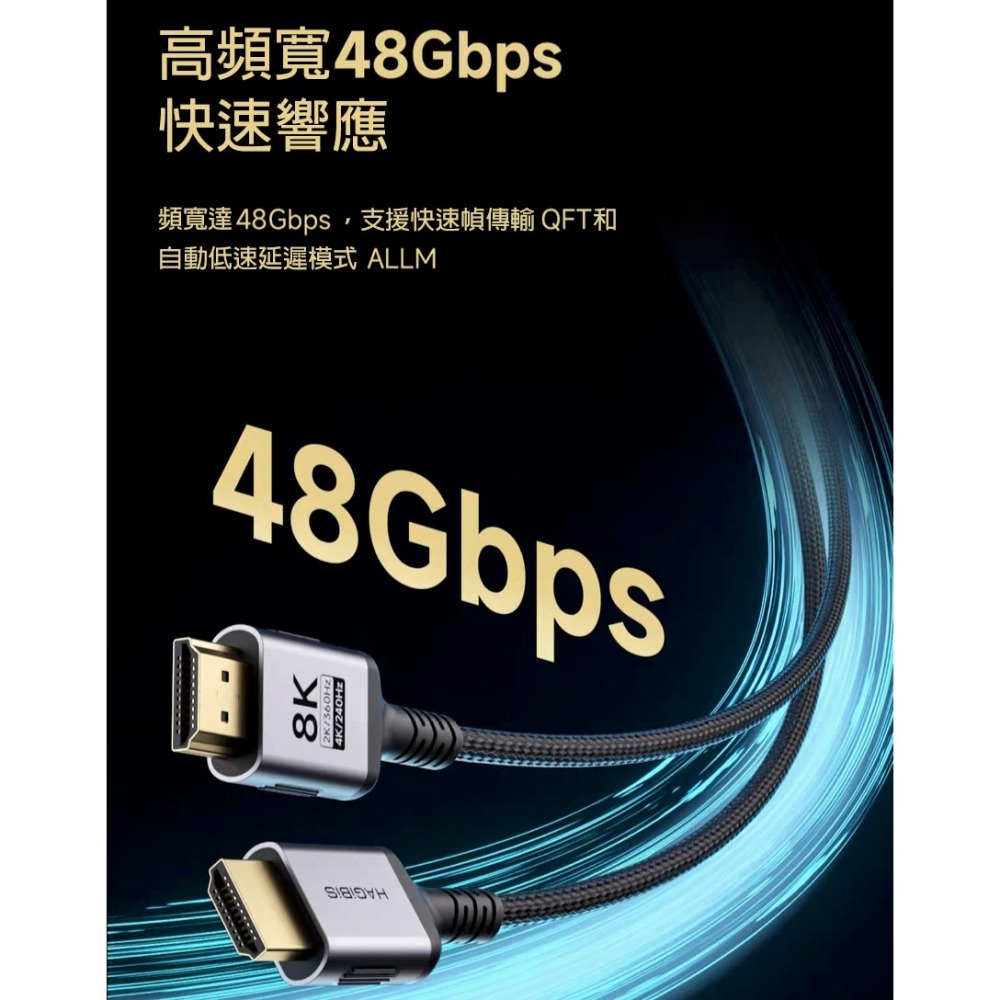 8K HDMI 2.1 螢幕線 4K 240Hz 極細軟線 48Gbps 電競 PS5 電視線 Xbox 影音傳輸線-細節圖8