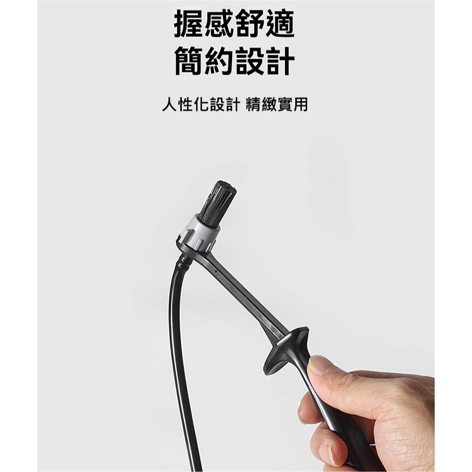 咖啡機 蒸氣 清潔刷 義式 萃取頭 清潔 除油垢 防燙 擋片 高溫 PBT 刷毛 可拆卸 握感佳 咖啡吧台工具-細節圖8