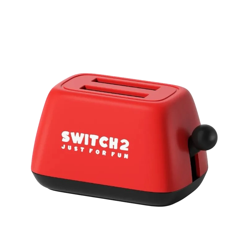 Switch卡帶收納盒 吐司機造型 NS遊戲卡盒 OLED卡槽 收納保護盒 趣味配件 卡片收納盒-規格圖10