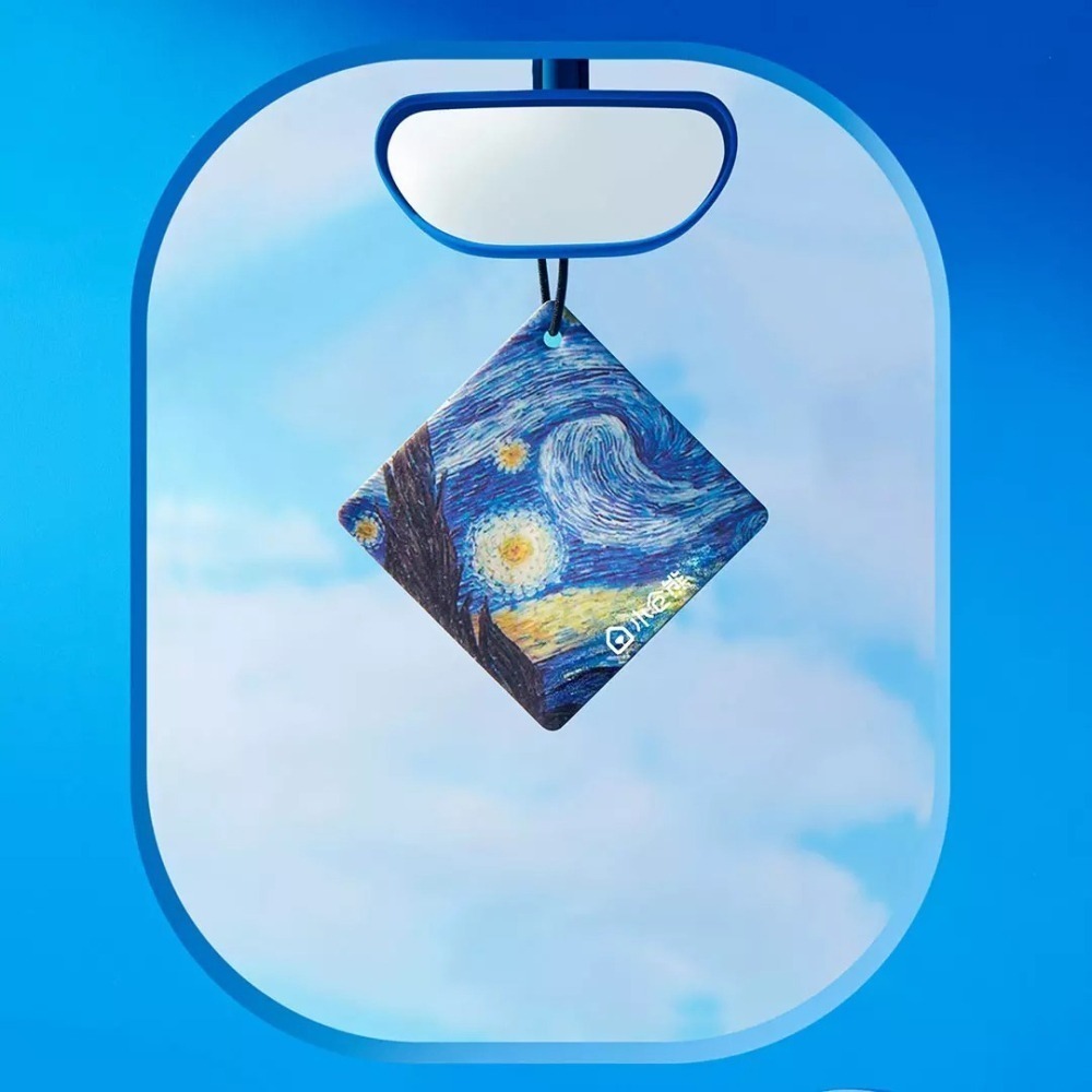 車用香氛掛片5入│小倉熊×梵高聯名│長效100天│車內香水香片│多場景除臭│藝術設計-細節圖11