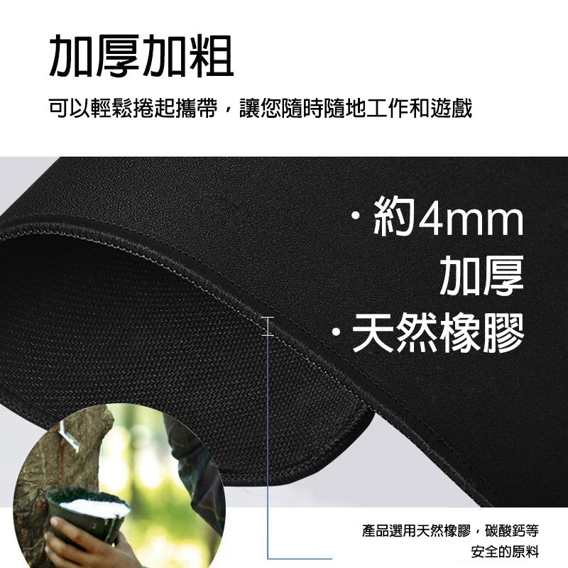電競滑鼠墊 加厚防滑 橡膠布面 鎖邊耐磨 高密度纖維順滑 精準定位 辦公遊戲滑鼠墊 小號中號大號 桌墊-細節圖9