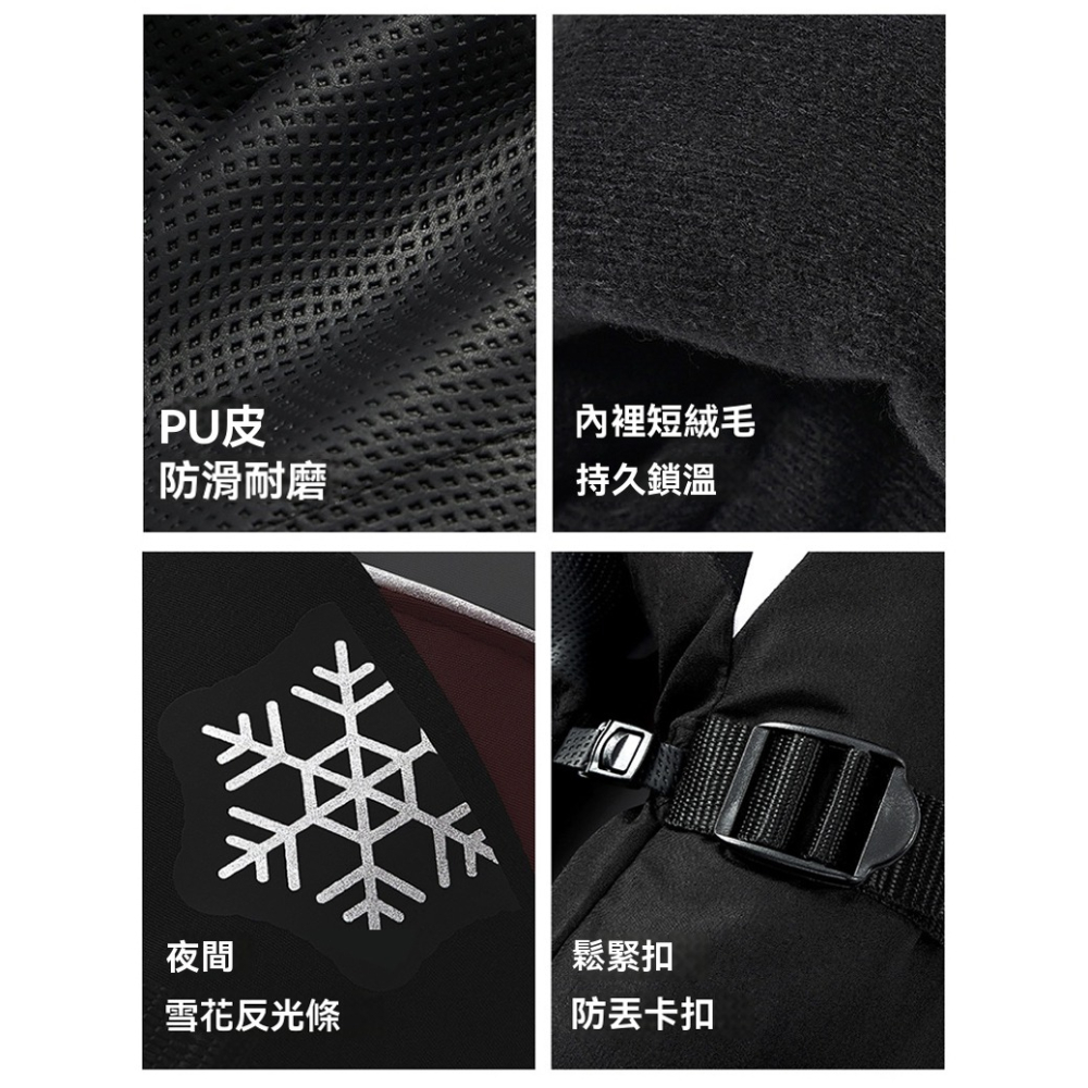 【極度保暖】專業滑雪手套 防水手套 機車手套 騎車手套 防寒手套 蓄熱鎖溫 掌心防滑 摩托車手套 露營 登山 禦寒神器-細節圖7