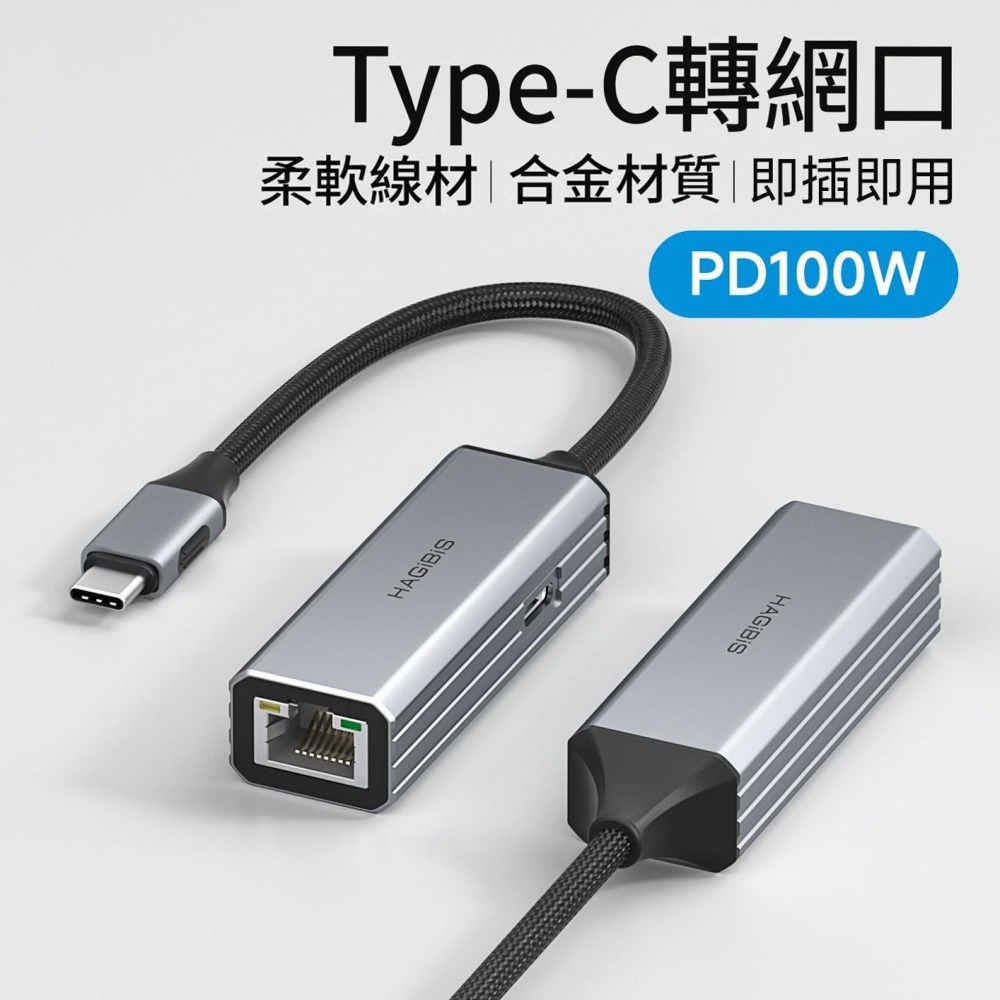 Type-C轉網口外接網路卡 2.5G千兆網線轉接頭 RJ45乙太網路轉換器 支援PD100W充電 筆電手機平板通用-細節圖2