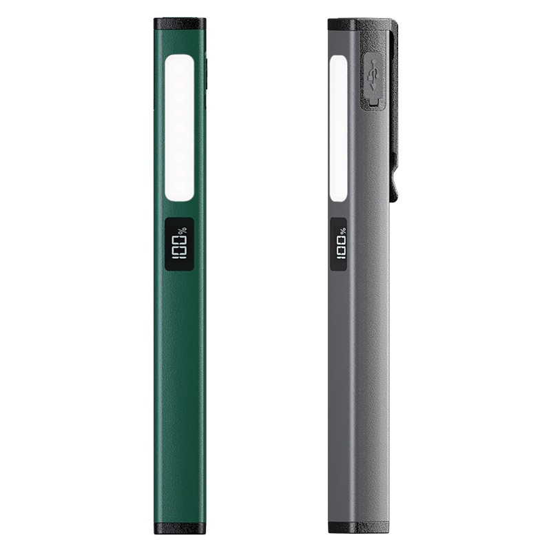 COB工作燈 強光手電筒 磁吸式 Type-C充電 汽修維修燈 露營燈 多功能筆夾燈 LED手電筒 夜釣照明 工作照明燈-細節圖11