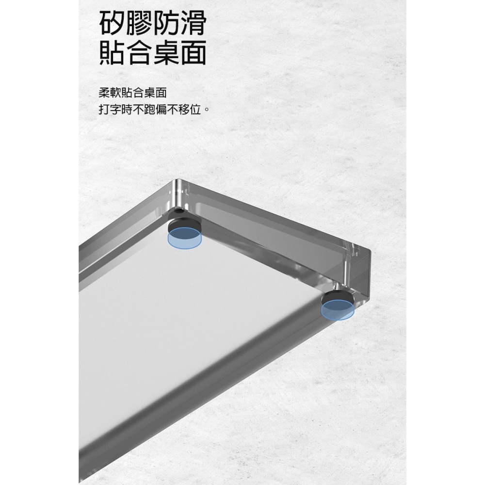 機械鍵盤手托 磁吸腕托 滑鼠掌托 手腕墊 護手桌上收納盒 透明壓克力皮革護腕墊 辦公鍵盤托-細節圖9