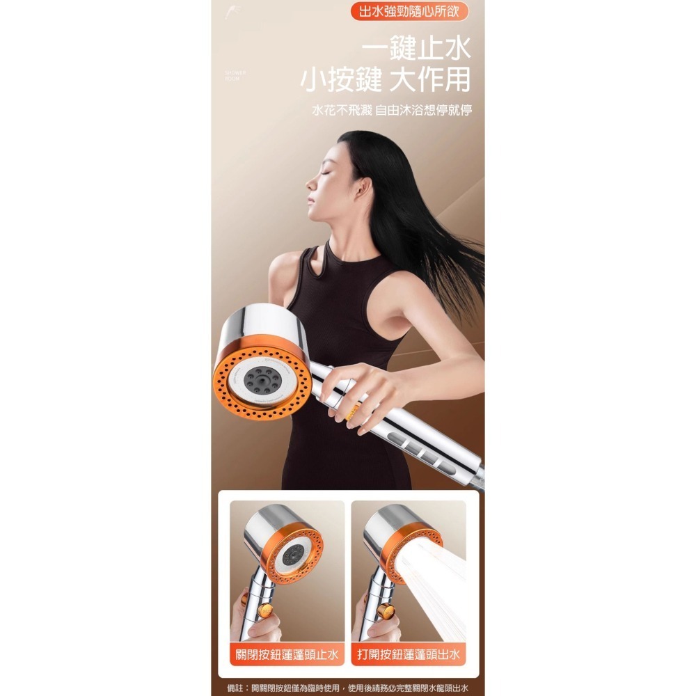 蓮蓬頭 噴頭 花灑 增壓蓮蓬頭 蓮蓬頭組 加壓蓮蓬頭 花灑蓮蓬頭 蓮蓬頭架 馬桶沖洗器 霧化噴頭 淋浴花灑 浴室用品-細節圖9