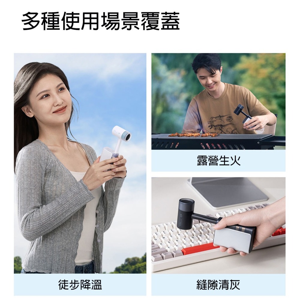 38000轉暴力手持風扇｜渦輪增壓技術｜22.5h續航｜USB迷你電風扇 露營辦公室學生宿舍-細節圖10