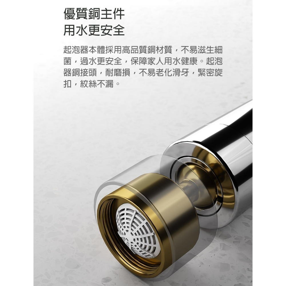 360度萬向水龍頭起泡器 防濺水節水器 廚房面盆延伸器 雙水花切換 過濾器配件 DIY易裝-細節圖8