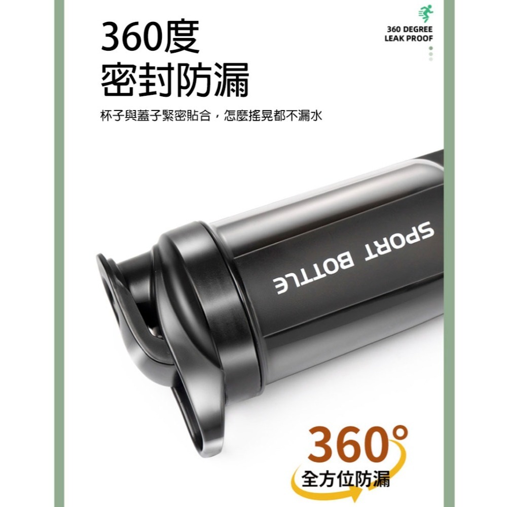 健身搖搖杯｜乳清蛋白攪拌杯｜大容量600ml｜304不鏽鋼攪拌球｜防漏運動水壺｜男女代餐奶昔杯-細節圖2