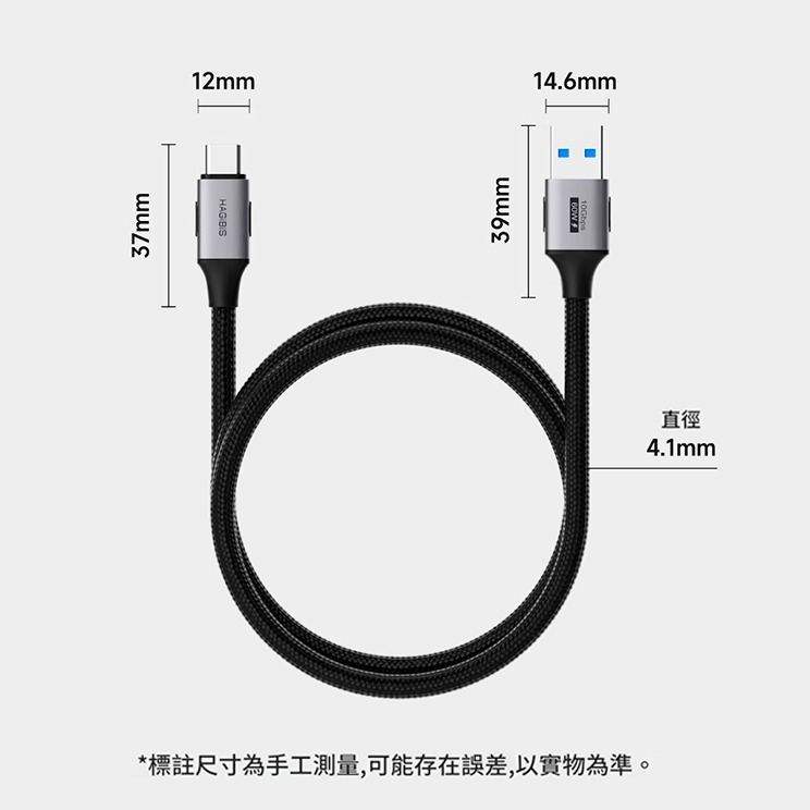 10Gbps 高速傳輸 USB 3.2 Gen2 數據線 Type-C 快充線 適用 CarPlay 行動硬碟 傳輸線-細節圖8