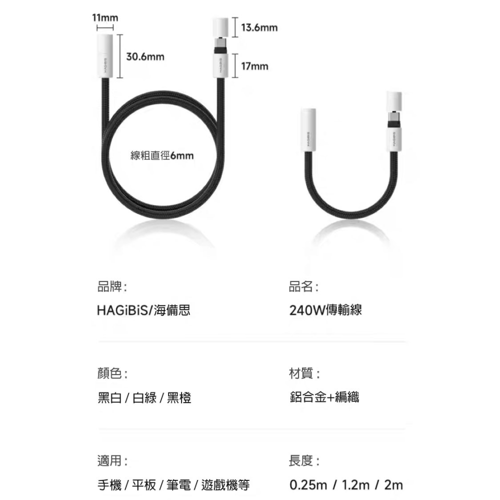 240W Type-C 充電線 PD3.1 快充線 C to C 傳輸線 適用 iPhone 17 筆電 平板 防塵蓋-細節圖11