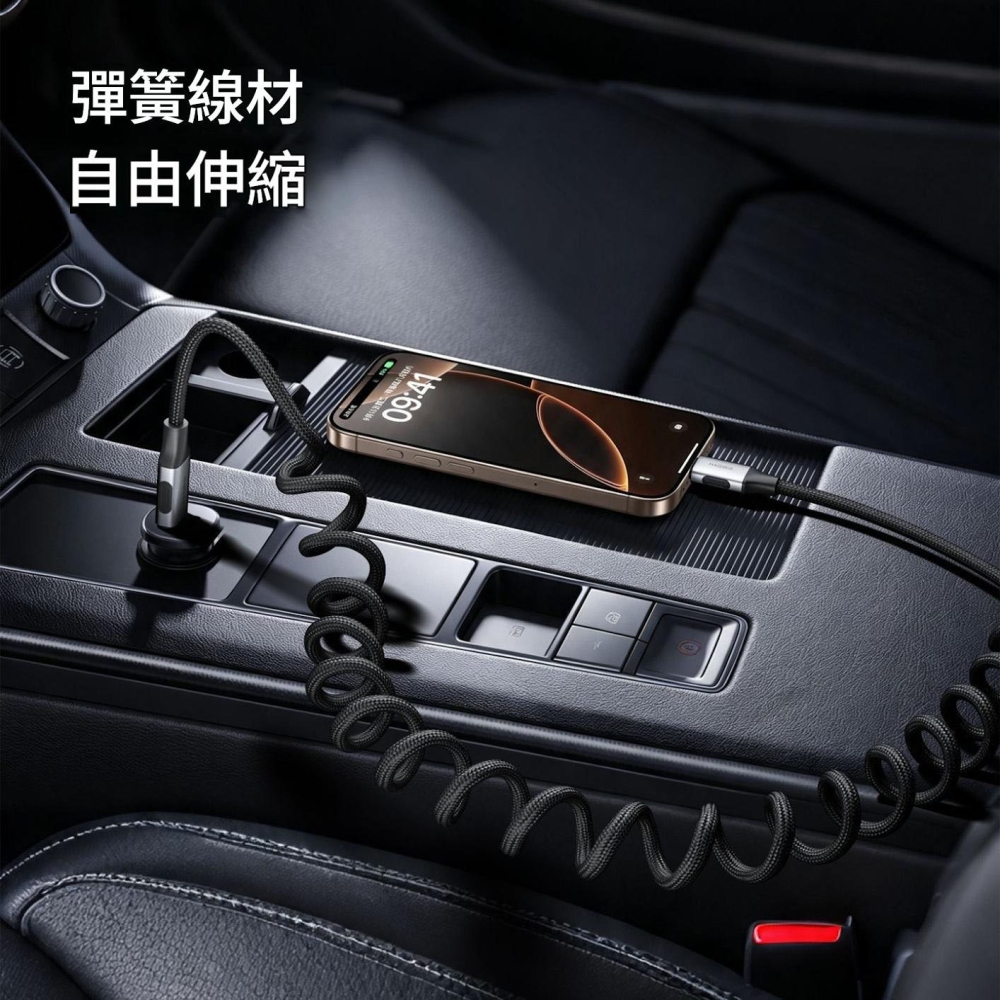 USB4全功能彈簧線 240W雙Type-C車用快充線 20Gbps 4K60Hz編織傳輸線 Hagibis-細節圖5