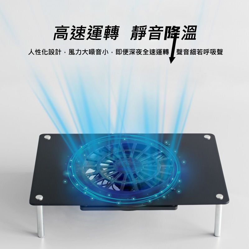 路由器常常過熱斷線？USB散熱風扇支架 鋁合金材質 數據機機上盒電視盒適用 靜音降溫-細節圖3