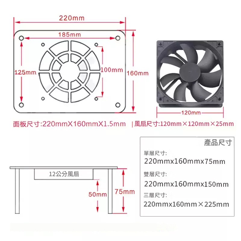 路由器常常過熱斷線？USB散熱風扇支架 鋁合金材質 數據機機上盒電視盒適用 靜音降溫-細節圖6