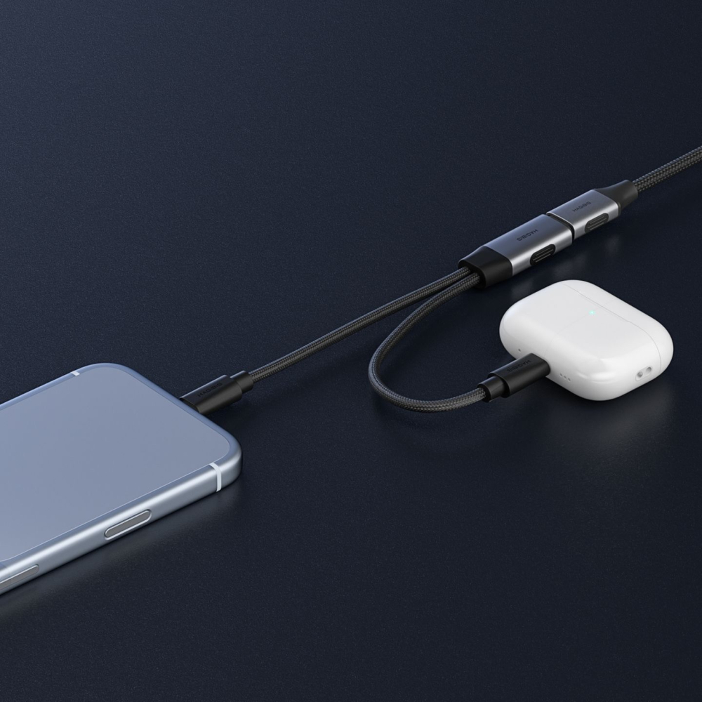 Type-C一分二充電線 雙USB-C母口轉接頭 5.1K下拉電阻 15W 適用iPhone18 車載行車記錄器-細節圖6