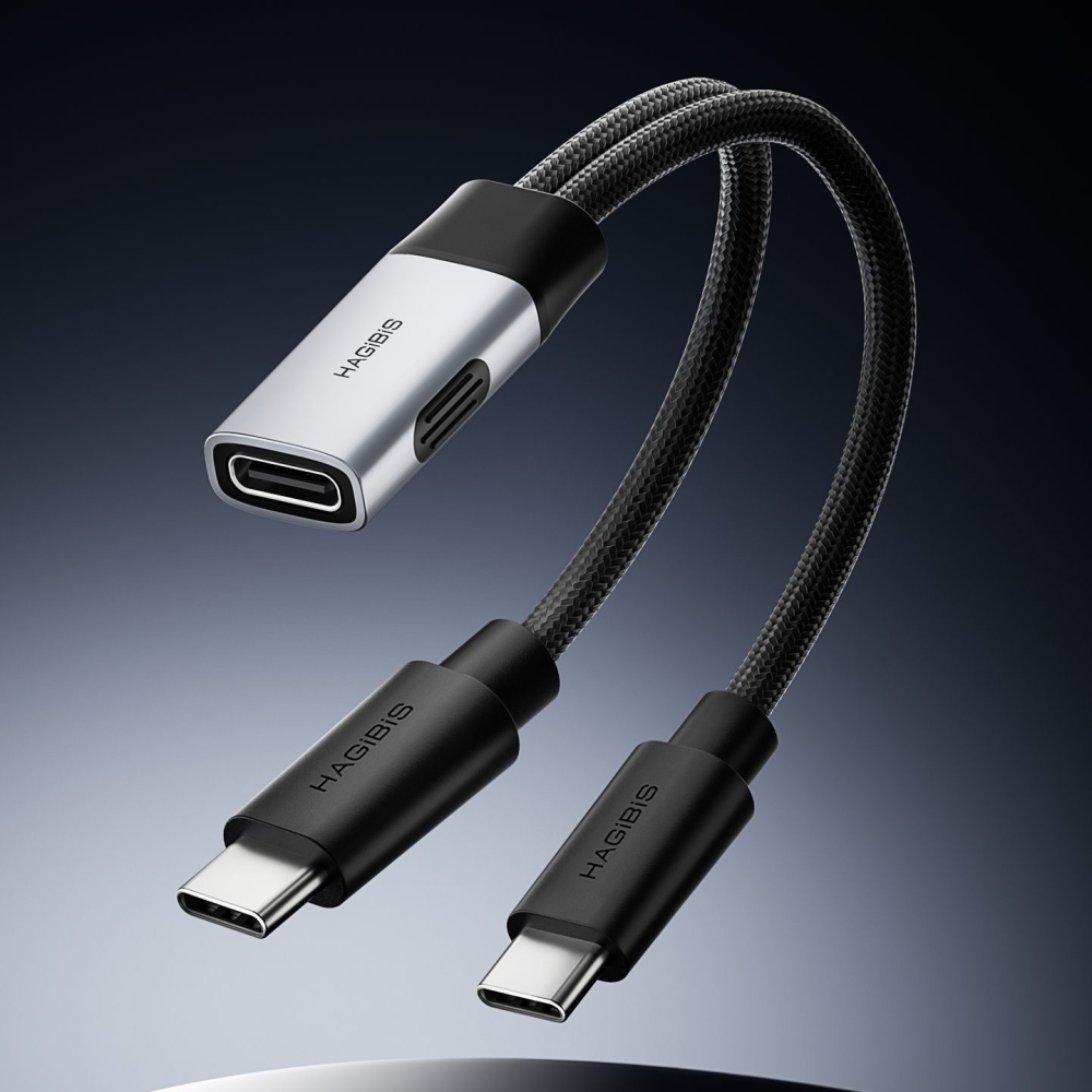 Type-C一分二充電線 雙USB-C母口轉接頭 5.1K下拉電阻 15W 適用iPhone18 車載行車記錄器-細節圖7