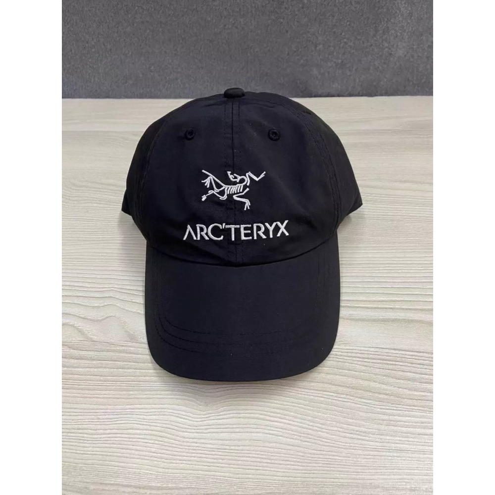 Arcteryx 始祖鳥 速乾夏季遮陽帽黑色軟頂鳥家經典男女款戶外棒球帽鴨舌帽運動休閒帽 帽子-細節圖4