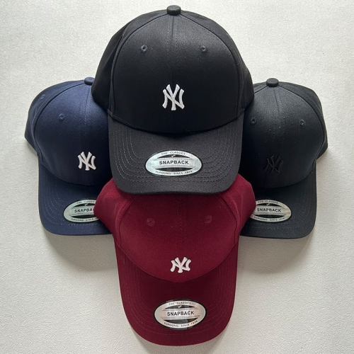 MLB時尚潮流NY帽子女潮牌夏季字母刺繡棒球帽韓版透氣硬頂遮陽防曬鴨舌帽