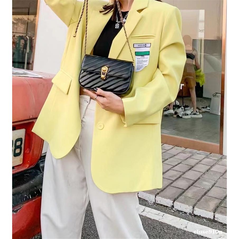 Clusé真皮女包小香包小金球翻蓋包格菱條紋包鏈帶包女生包女士時尚休閒包手拿包斜背包側背包肩背包胸前包腋下包信封包郵差包 - cole55