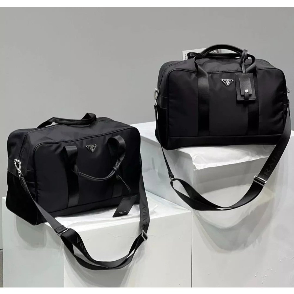 男女款行李袋 PRADA包包 超大容量旅行包 運動包 訓練健身包 普拉達斜背包 單肩包 側背包 商務出差背包 手提袋 多-細節圖7