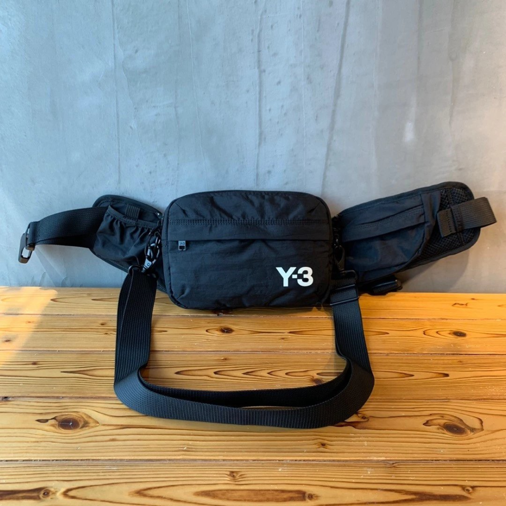 Y-3 SLING BAG 山本耀司背包 男女休閑運動腰包 單肩斜背包 男生胸包 機能百變可拆卸背包 Y3胸包腰包 男包-細節圖7