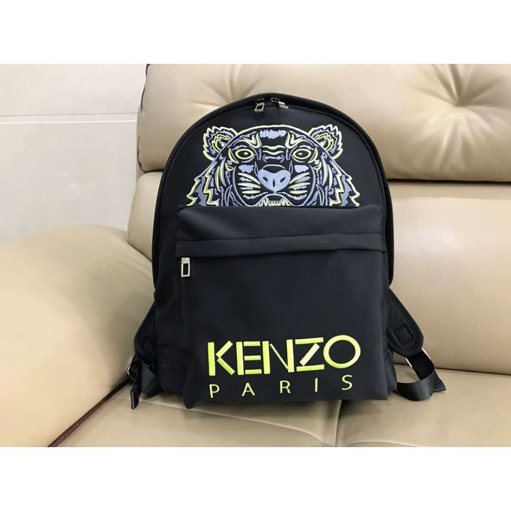 KENZO雙肩包 虎頭刺繡雙肩背包 男女通用款後背包 防水大容量背包 尼龍情侶背包 學生書包 休閒運動背包 出差旅行背包-細節圖8