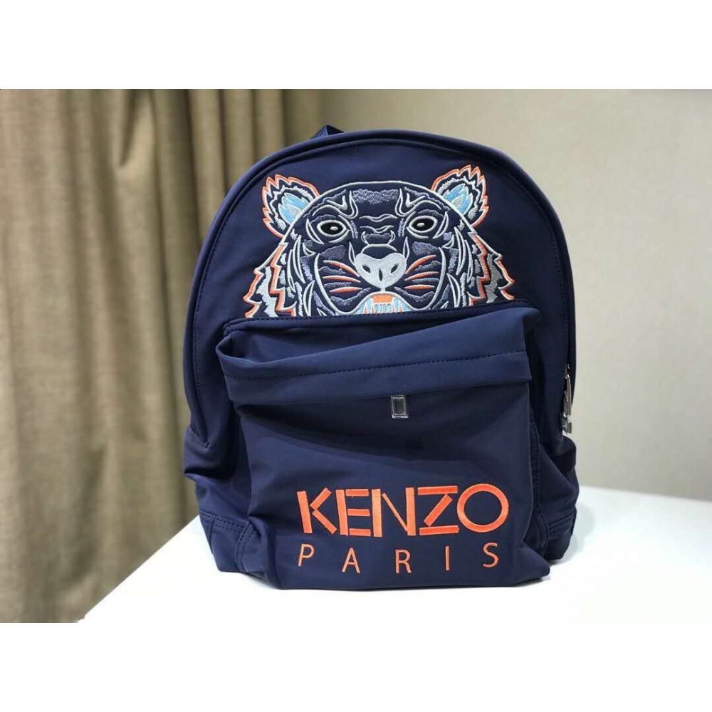 KENZO雙肩包 虎頭刺繡雙肩背包 男女通用款後背包 防水大容量背包 尼龍情侶背包 學生書包 休閒運動背包 出差旅行背包-細節圖9