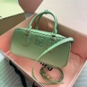 女生包包 miumiu女包 5BB148 新品波士頓包 保齡球包 手提袋 單肩包 側背包 斜背包 女士背包 橫款斜背包-規格圖11