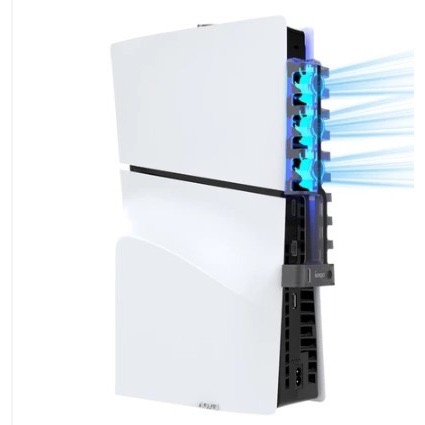 【梓萌電玩】免運 現貨 PS5 slim 散熱燈光風扇 主機 散熱風扇 自動變速 良值 自動變速風扇(slim主機用)-細節圖7