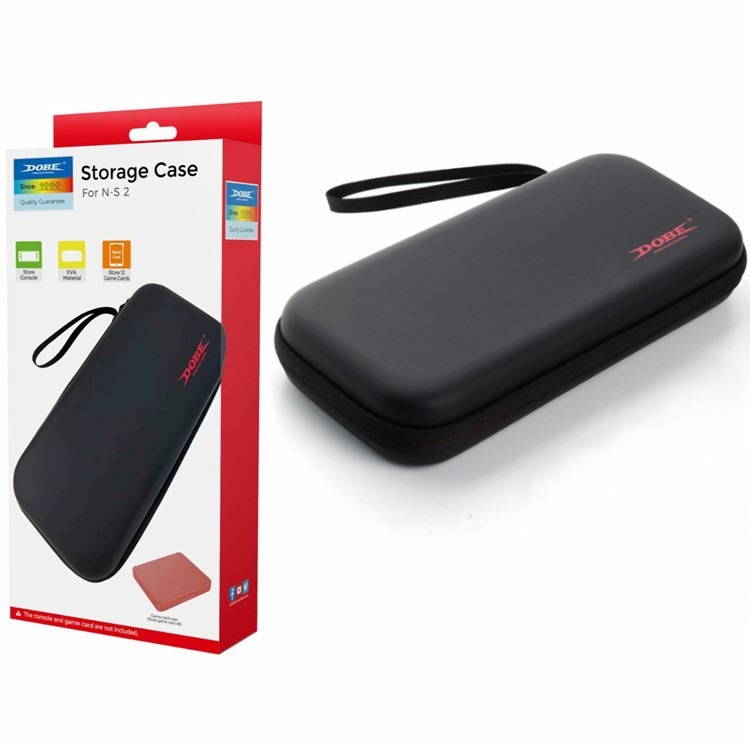 【梓萌電玩】DOBE NS2 主機收納包 主機外出包 卡盒 防撞 收納包 PU 黑色 TNS-3173-細節圖5