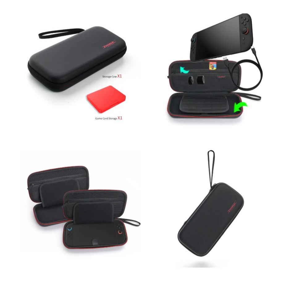 【梓萌電玩】DOBE NS2 主機收納包 主機外出包 卡盒 防撞 收納包 PU 黑色 TNS-3173-細節圖7