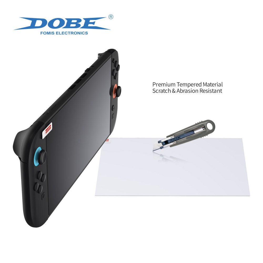 【梓萌電玩】DOBE NS2 HD主機鋼化膜 透明玻璃貼(高清版）9H  螢幕保護貼主機保護膜 TNS-3166 單片裝-細節圖5