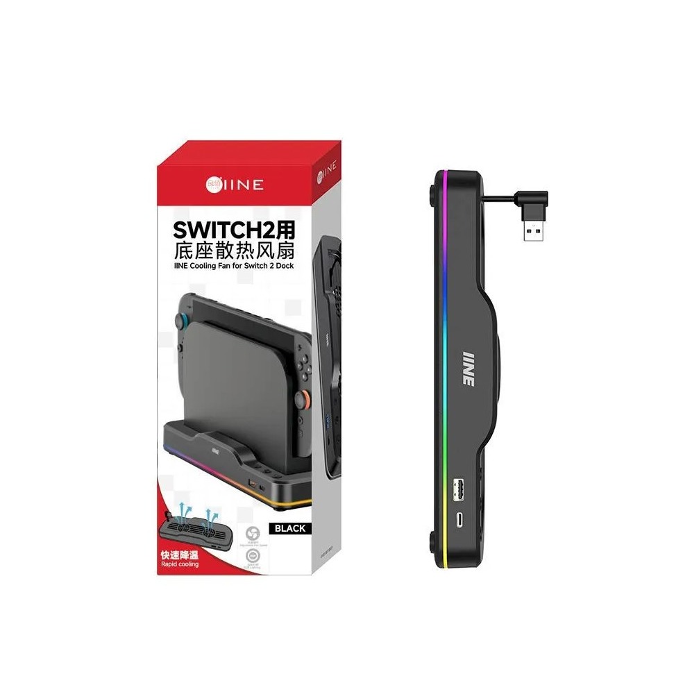【梓萌電玩】良值 AOLION switch2 底座風扇 NS2代主機底座散熱器 快速降溫 支架配件-細節圖2