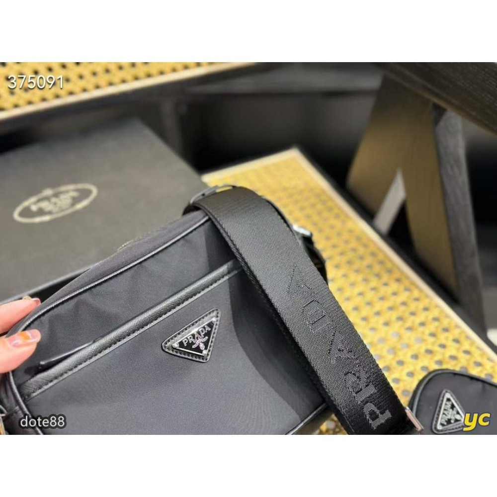 普拉達Prada三角標相機包斜挎包男生背也很好看女生背超帥單肩包-細節圖3