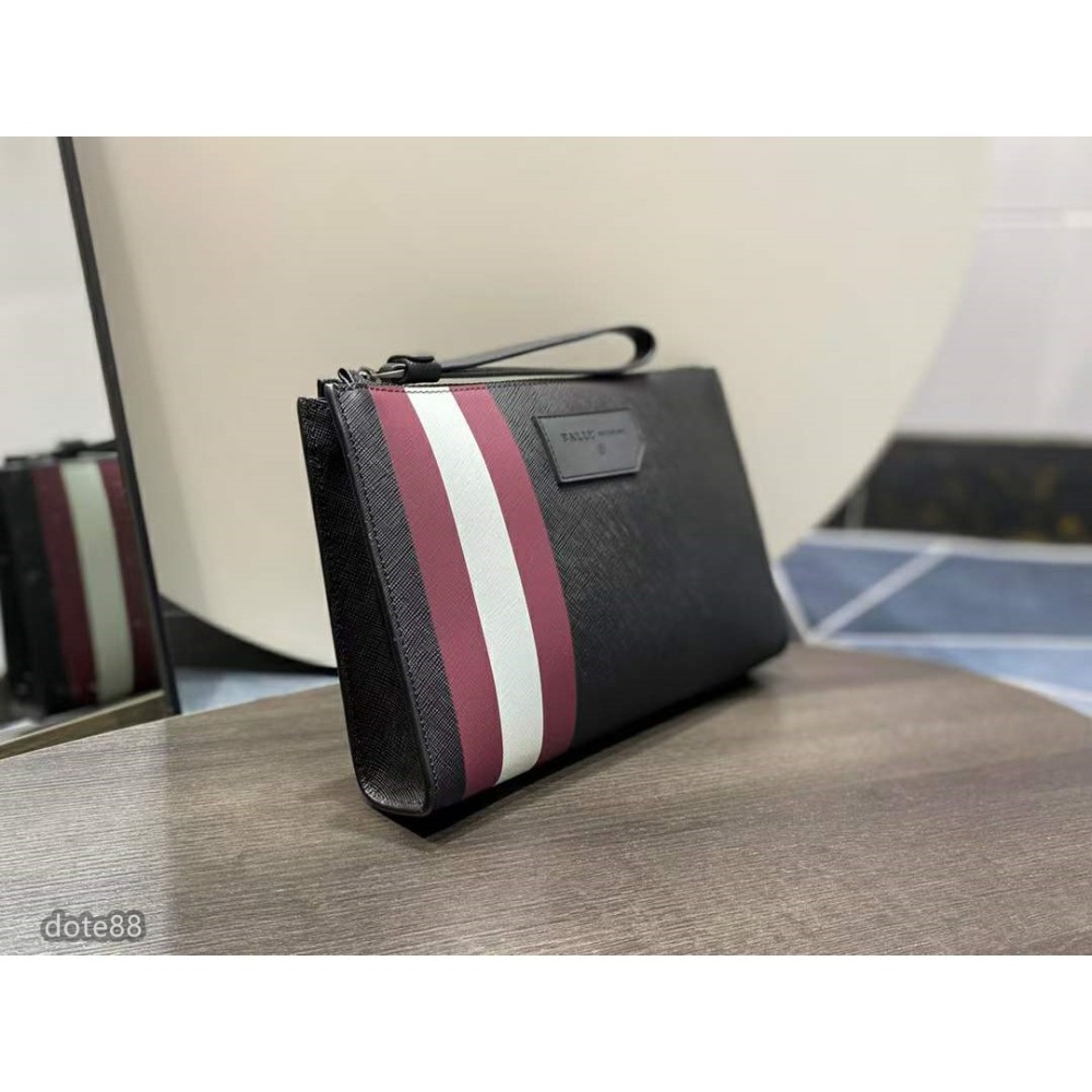 BALLY巴厘男士手拿包頭層牛皮製作定制五金配件拉鍊開合既方便實用又新增安全感整體簡潔大方可商務可休閒可手拎可手拿-細節圖2