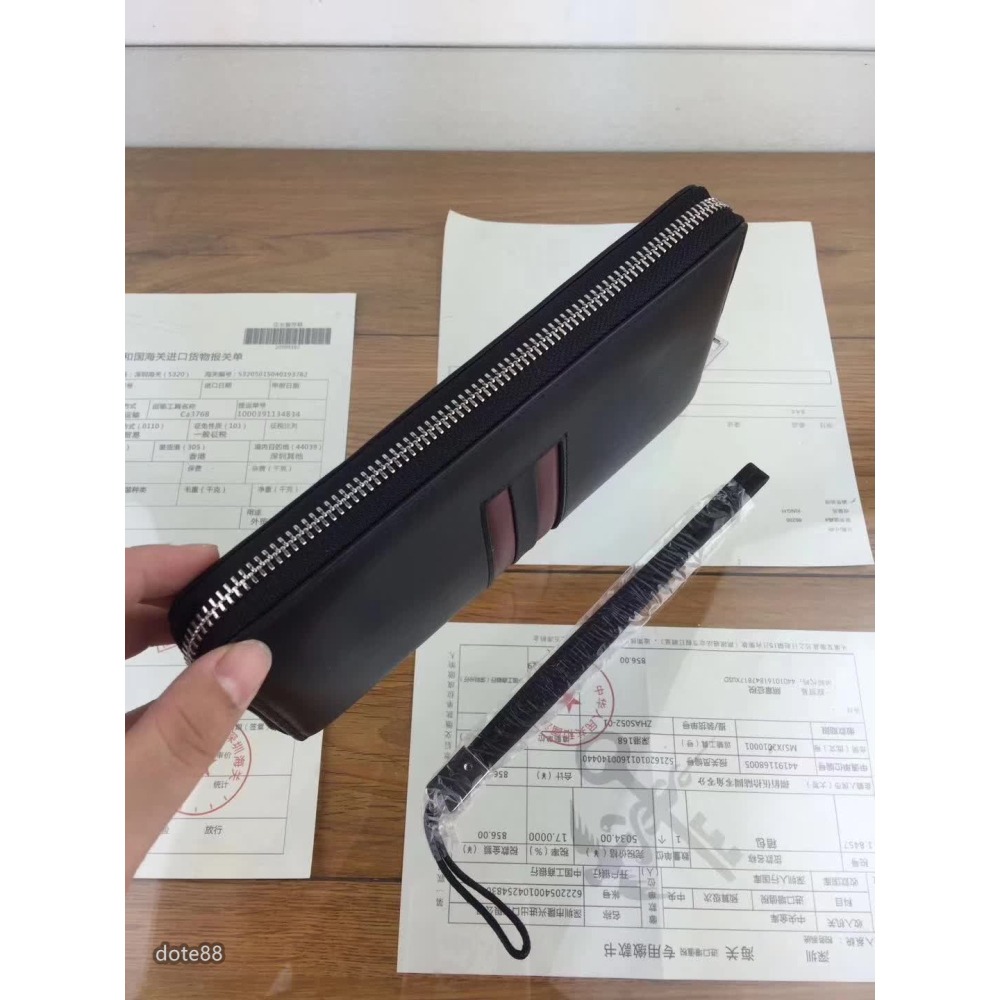 BALLY巴厘新款式男士手拿包五金拉鍊拉合順滑休閒 運動 逛街 宴會  晚宴  交換禮物父親節  情人節  生日禮物-細節圖3