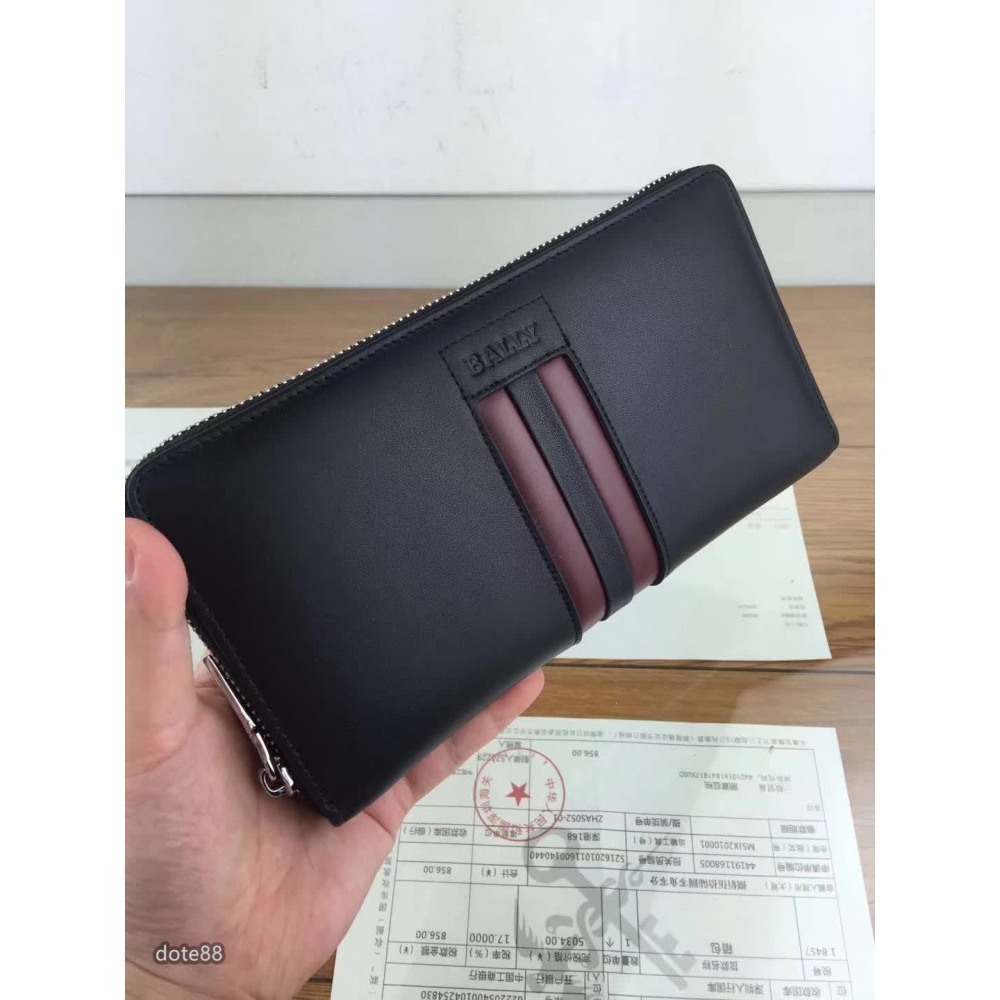 BALLY巴厘新款式男士手拿包五金拉鍊拉合順滑休閒 運動 逛街 宴會  晚宴  交換禮物父親節  情人節  生日禮物-細節圖8