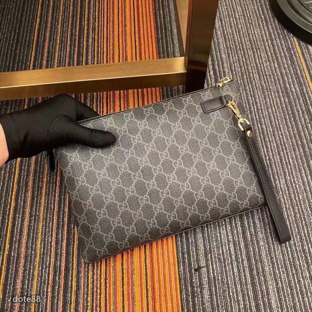 GUCCI古馳小牛花皮獨特風格製作超大容量空間設計百搭 簡約 時尚潮流行  奢華多隔層多卡位+暗格拉鍊-細節圖2