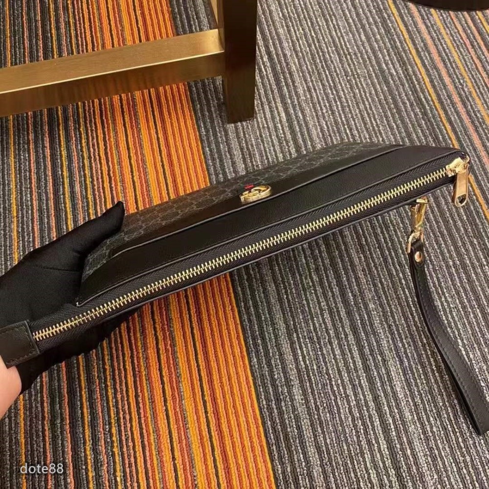 GUCCI古馳小牛花皮獨特風格製作超大容量空間設計百搭 簡約 時尚潮流行  奢華多隔層多卡位+暗格拉鍊-細節圖4