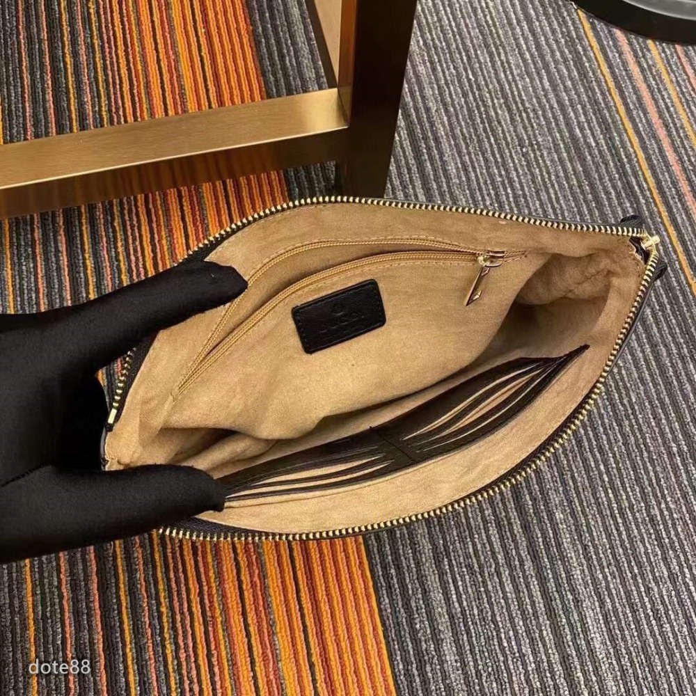 GUCCI古馳小牛花皮獨特風格製作超大容量空間設計百搭 簡約 時尚潮流行  奢華多隔層多卡位+暗格拉鍊-細節圖7