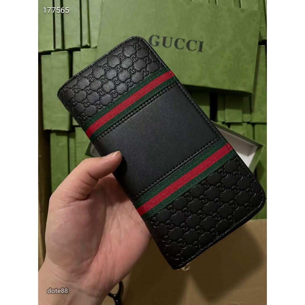 GUCCI古馳手拿包簡約耐看頭層牛皮材質容量大超級百搭出門必備送男友禮物逛街 宴會  晚宴交換禮物素色-細節圖3