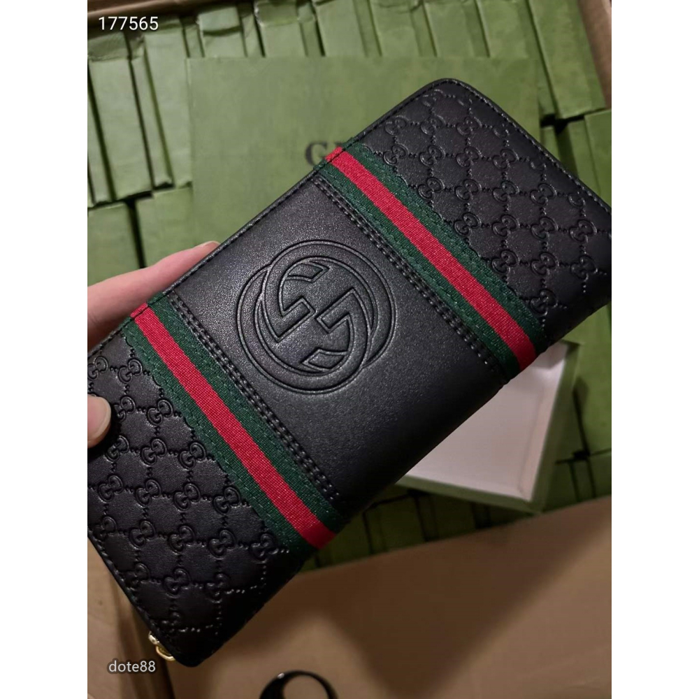 GUCCI古馳手拿包簡約耐看頭層牛皮材質容量大超級百搭出門必備送男友禮物逛街 宴會  晚宴交換禮物素色-細節圖4