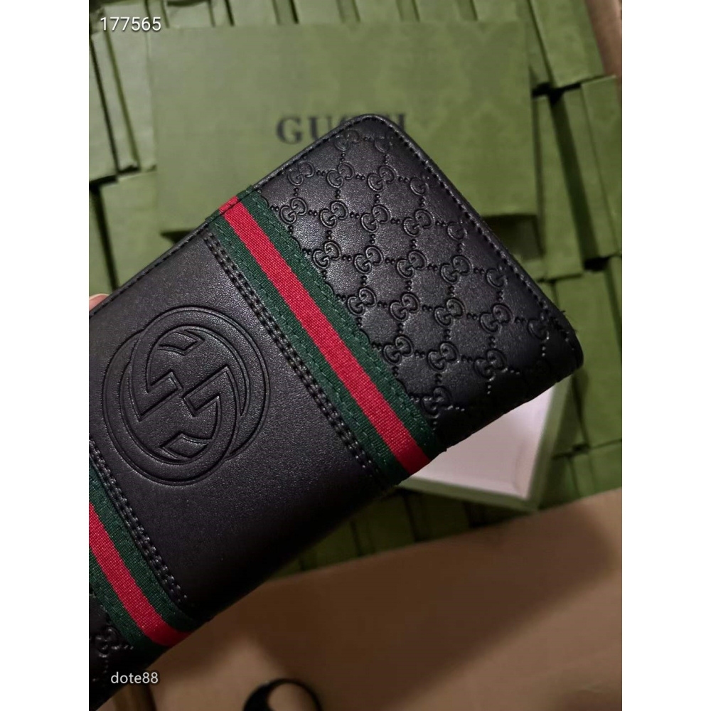 GUCCI古馳手拿包簡約耐看頭層牛皮材質容量大超級百搭出門必備送男友禮物逛街 宴會  晚宴交換禮物素色-細節圖7