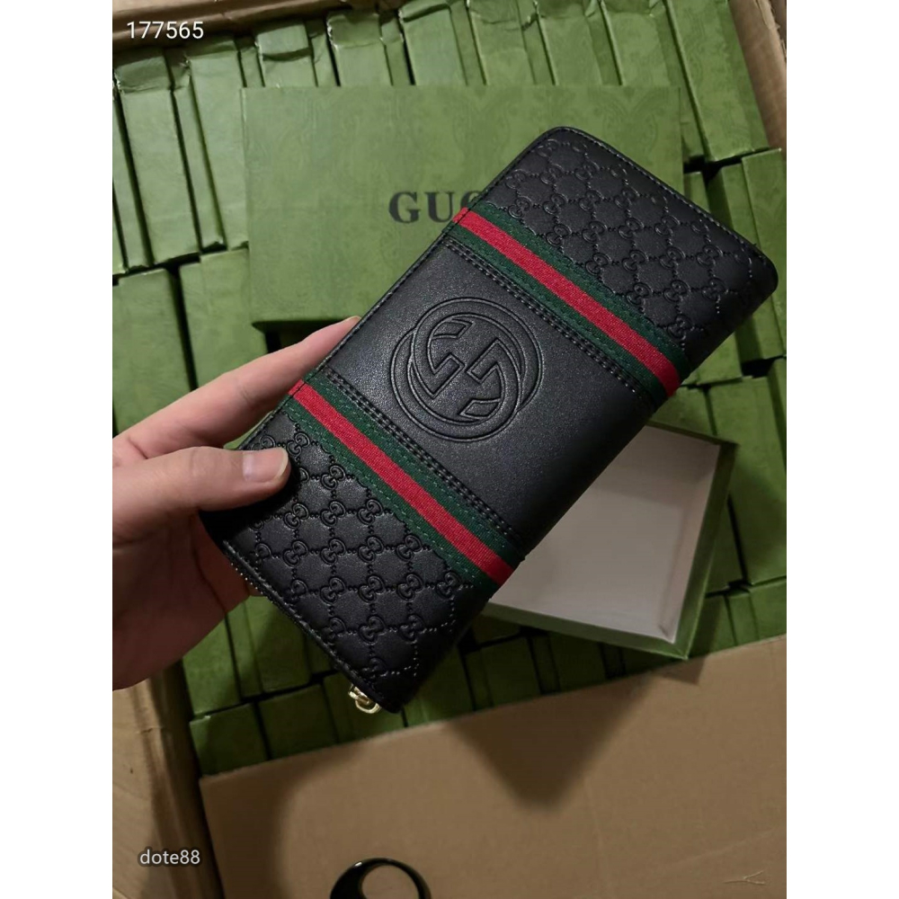 GUCCI古馳手拿包簡約耐看頭層牛皮材質容量大超級百搭出門必備送男友禮物逛街 宴會  晚宴交換禮物素色-細節圖8