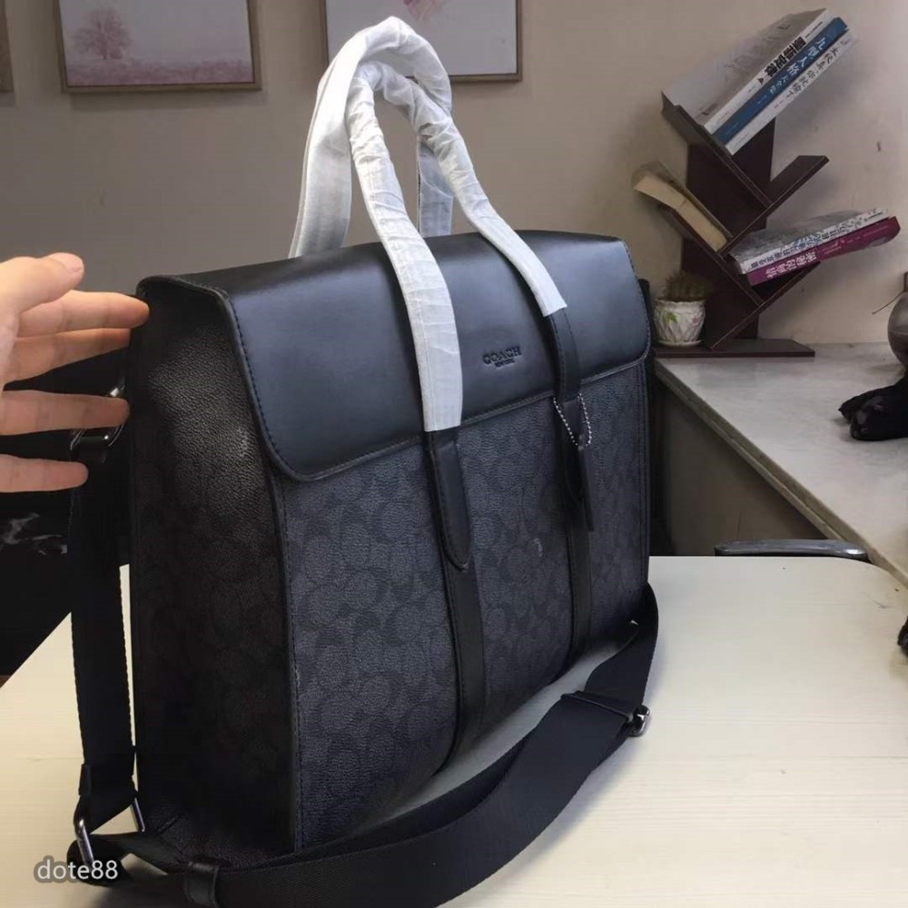 coach蔻馳男士公事包公事包大容量輕便實用磁鐵吸扣出門必備百搭有型簡約時尚潮流行休閒逛街生日禮物父親節禮物-細節圖2